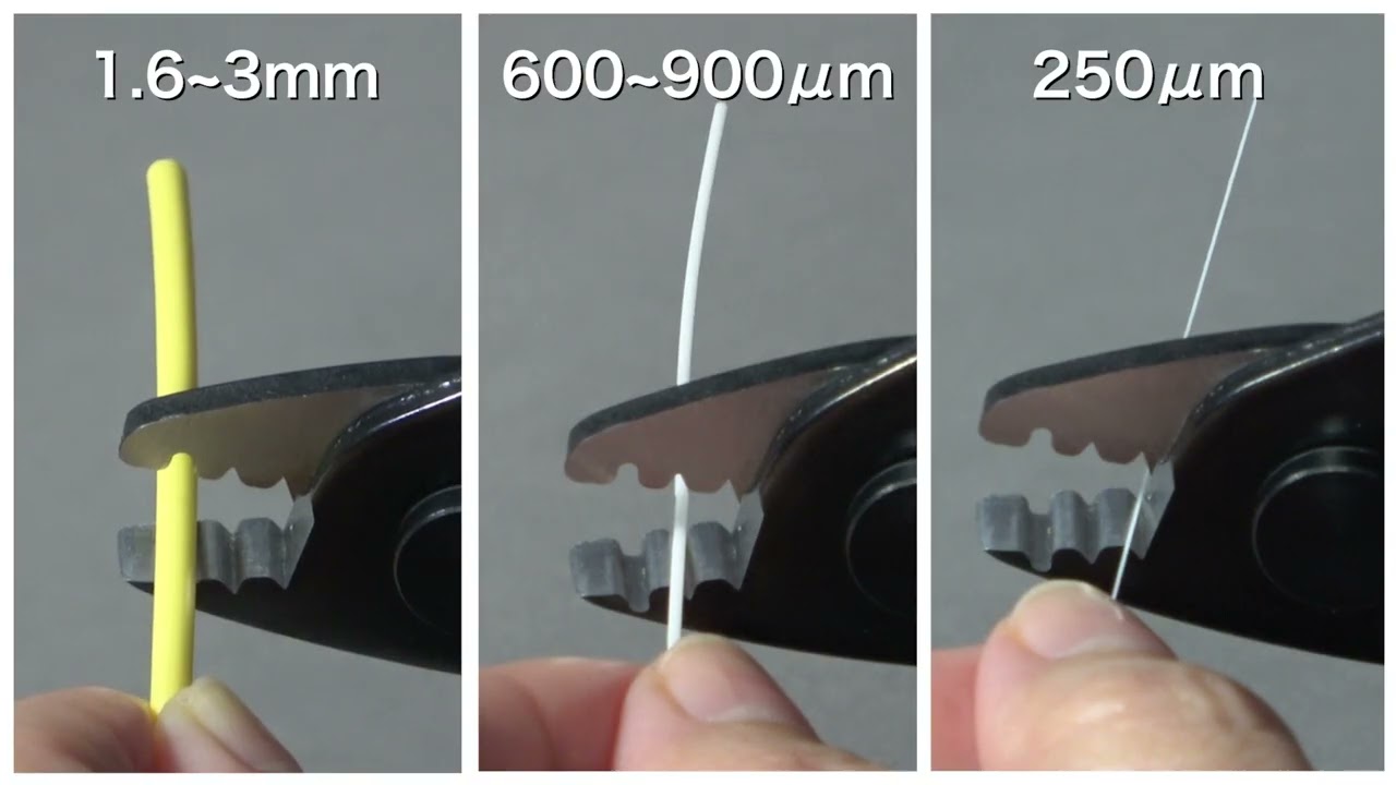 Stripping the fiber coating(Help Video for T-402S／S1V／S1V Ultra)