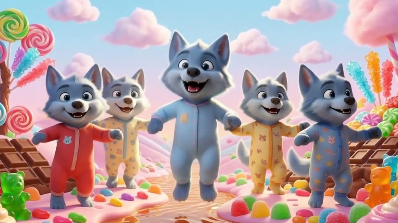 BLUE WOLF DANCE! 🐺💃 Blue Blue Bam Bam Song 🎶 (Better than Dudi Dudi?)