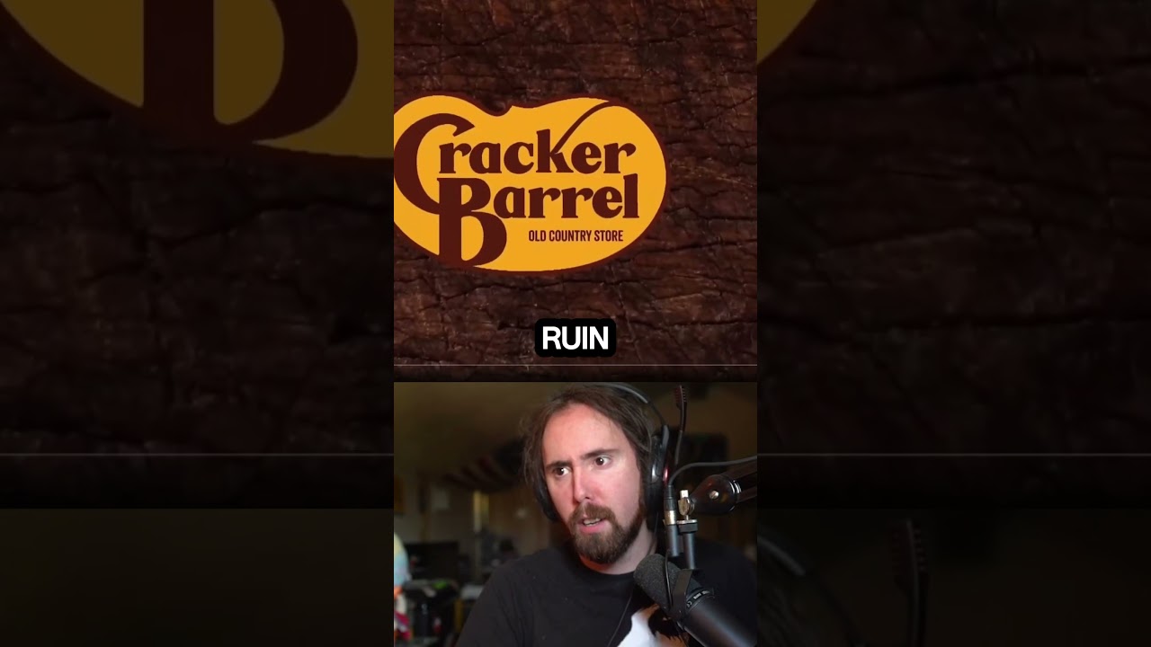 The New Cracker Barrel Ad 🍯🤣 #crackerbarrel  #asmongold