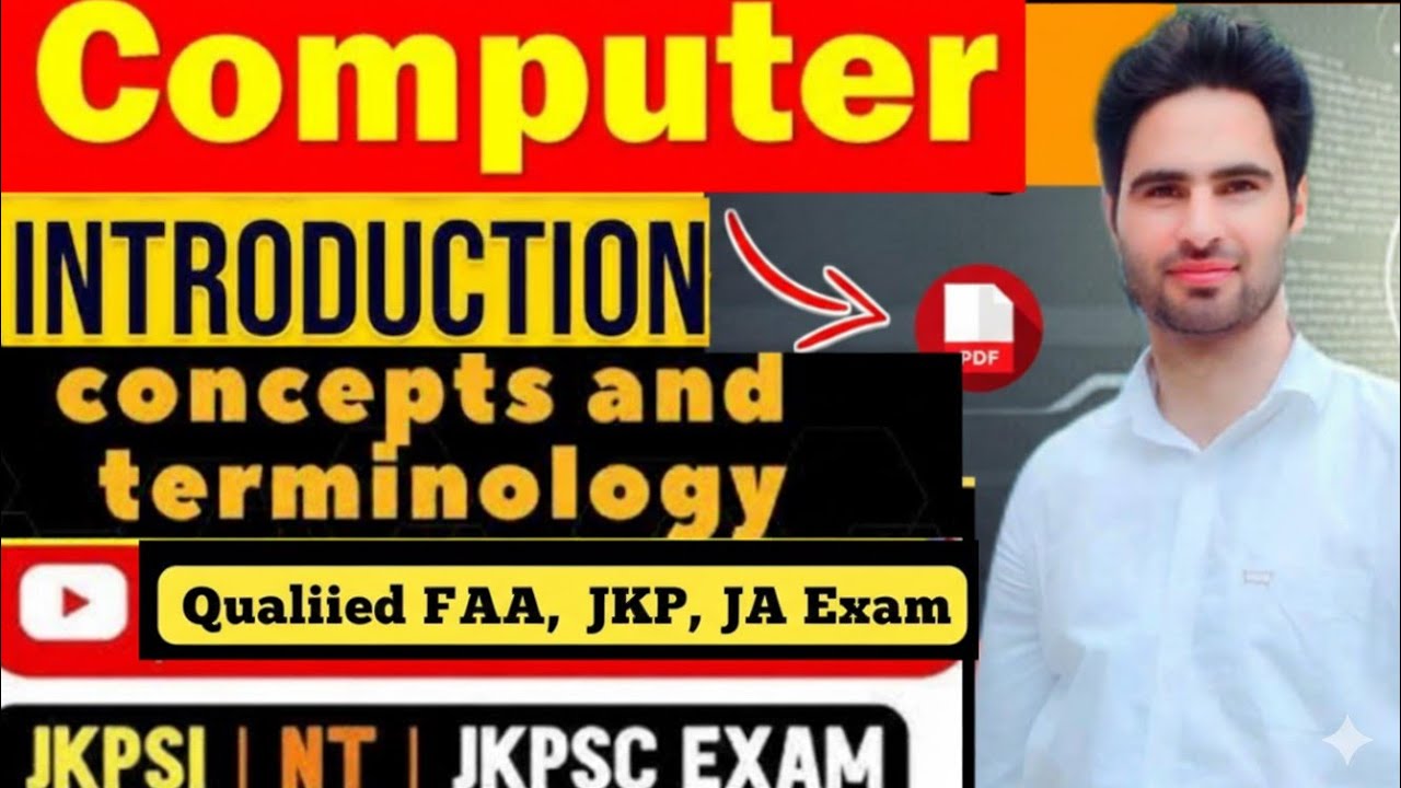 Computer| Introduction| Basic Termonology | JKP  SI Post|#india #jkssb #jkpsi #upsc #jkpsc