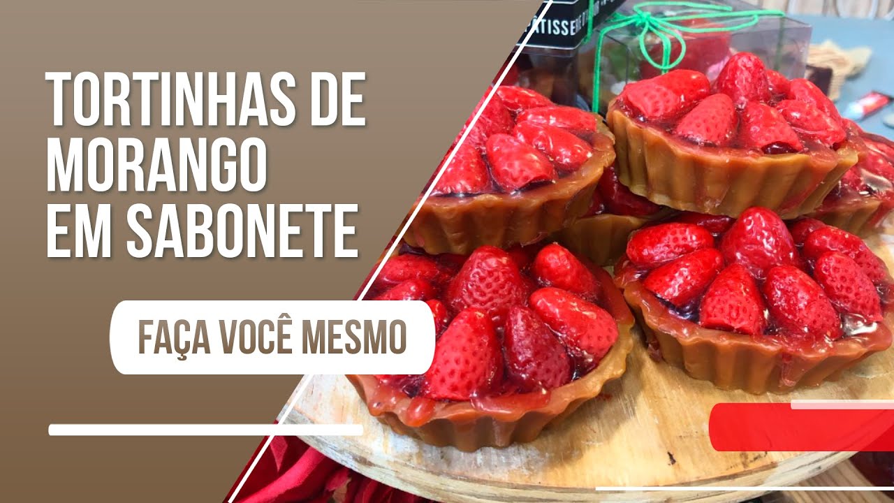 A artesã Tiane Fontaine ensina a fazer tortinhas de morango em sabonete