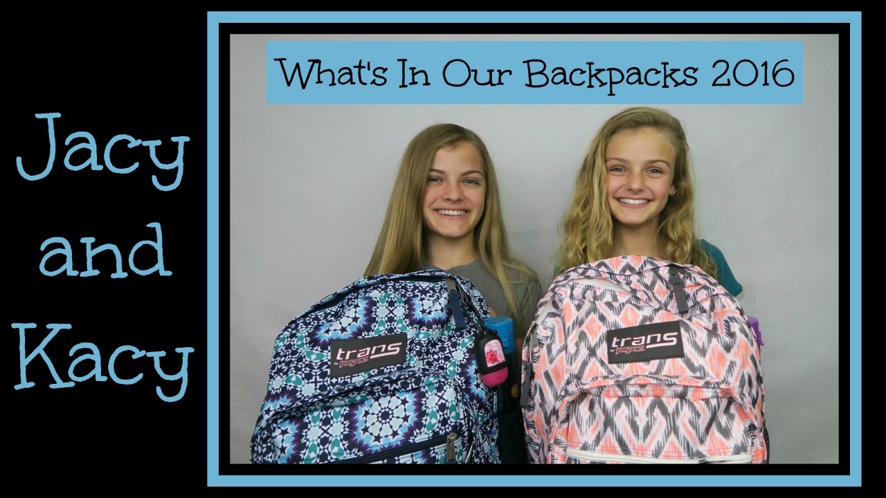 Back to School 2016 ~ Supplies Haul ~ What's in Our Backpacks ~ Jacy and Kacy
