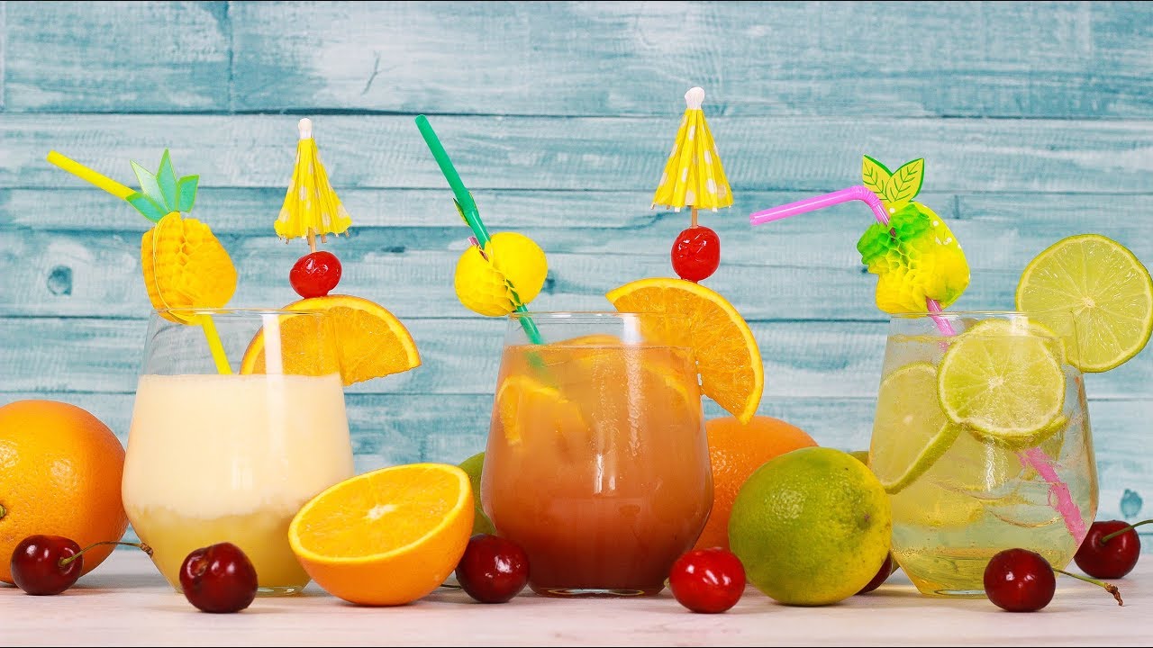 3 Alkoholfreie Cocktails - Hugo I Coconut Kiss I Orange Fizz