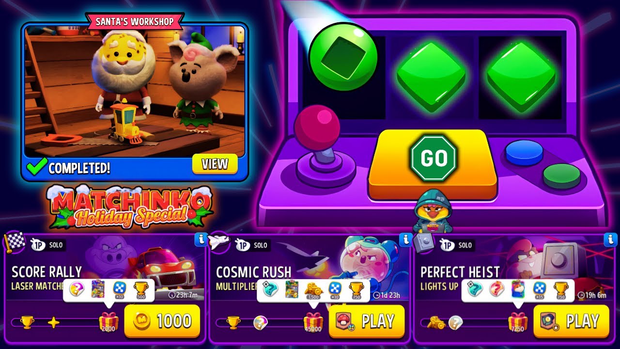 MATCHINKO HOLIDAY SLOT: SANTA’S WORKSHOP🔥 x3 Solo: Laser Matches / Multiplier Mushrooms / Lights Up