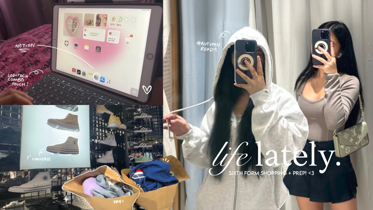 VLOG🛒: sixth form shopping + prep!, logitech combo touch, foodd | life lately