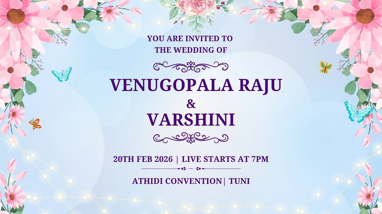 Venugopala Raju + Varshini || Wedding || 20th Feb 2026