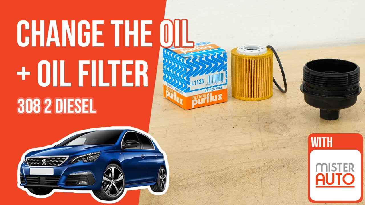 Change the oil and the oil filter Peugeot 308 mk2 1.5 BlueHDI 🛢