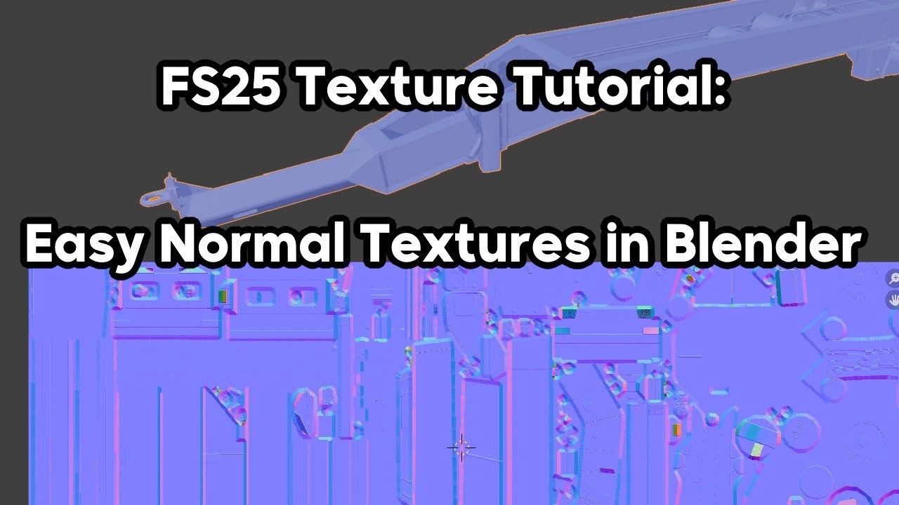 Учебник по текстурам FS25: простые текстуры нормалей в Blender