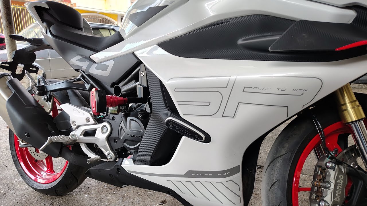 Como instalar sliders en cf moto 450sr