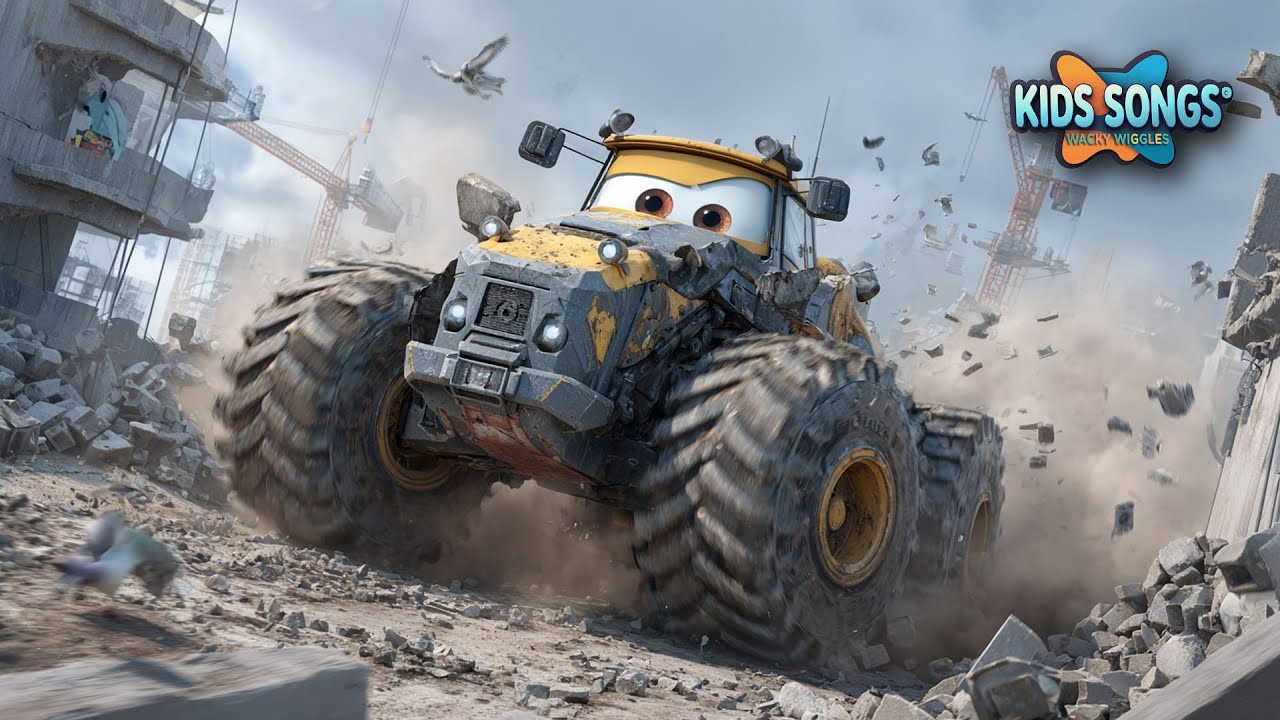 Let’s Go, Tractor! 🚜 | Fun Tractor & Combine Harvester Song for Kids