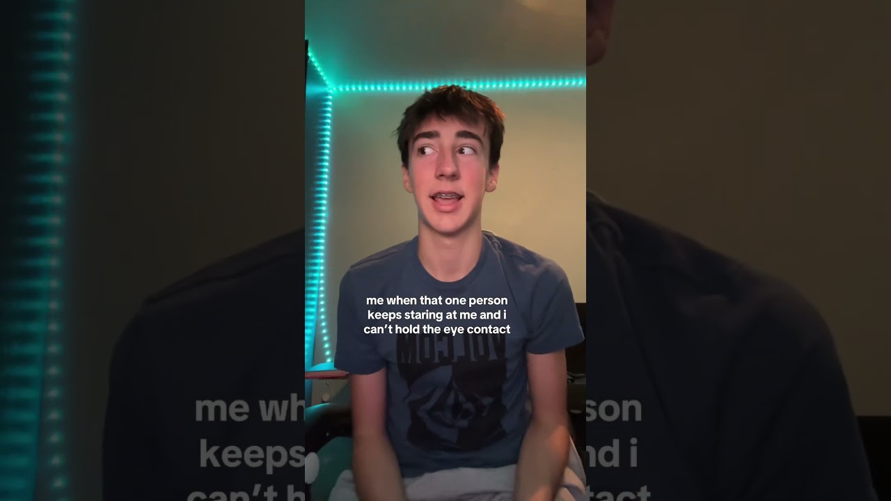 i hate holding eye contact it&rsquo;s scary #subscribe #relatable