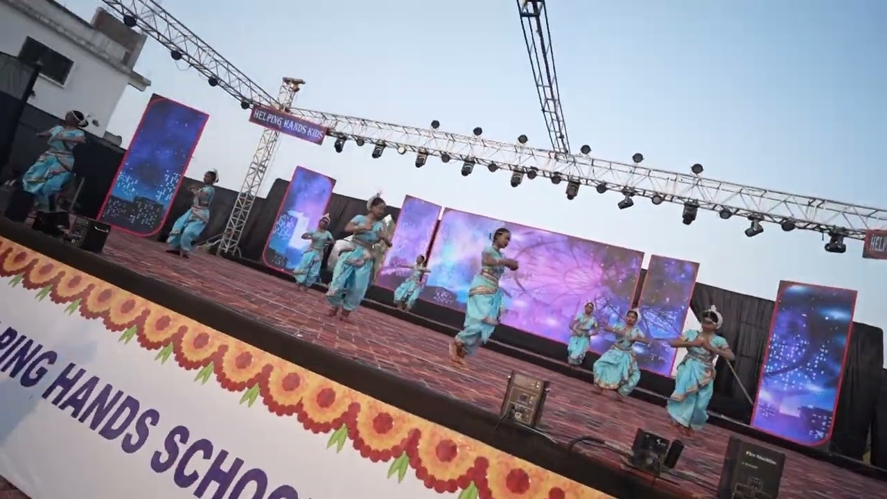 WELCOME DANCE #Helping Hands School #students of class 7-9th