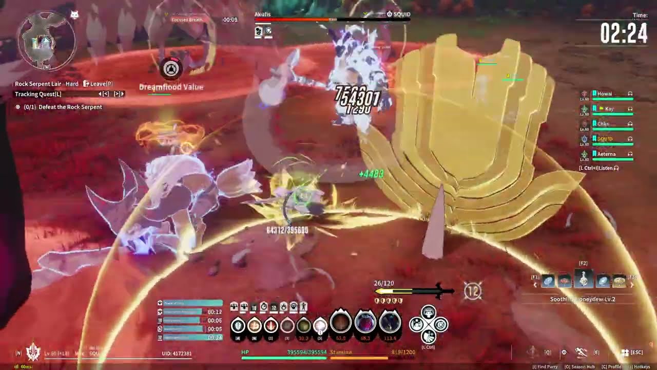 [BPSR] Rock Serpent Lair Hard - Day 2 Gameplay (Shield Spec POV)