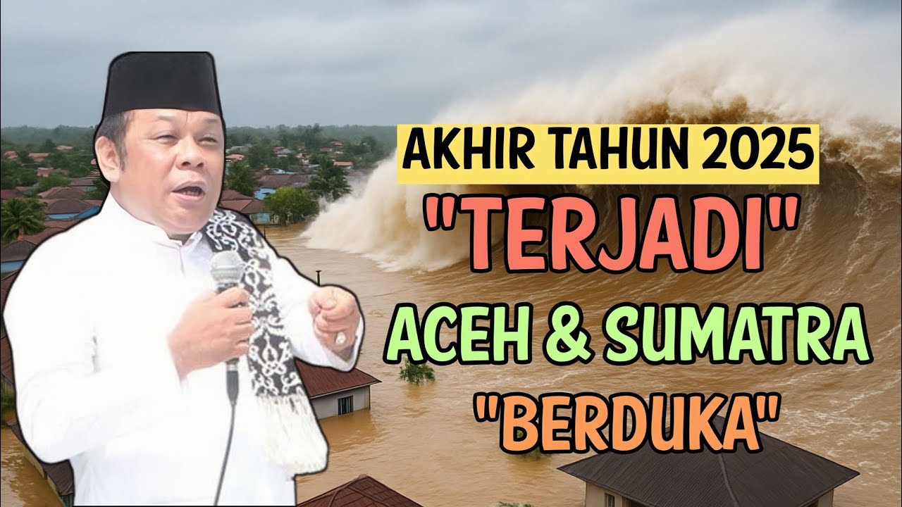 Terbukti! Ramalan Kh  Zainudin Mz Terjadi Banjir Besar Aceh Dan Sumatra