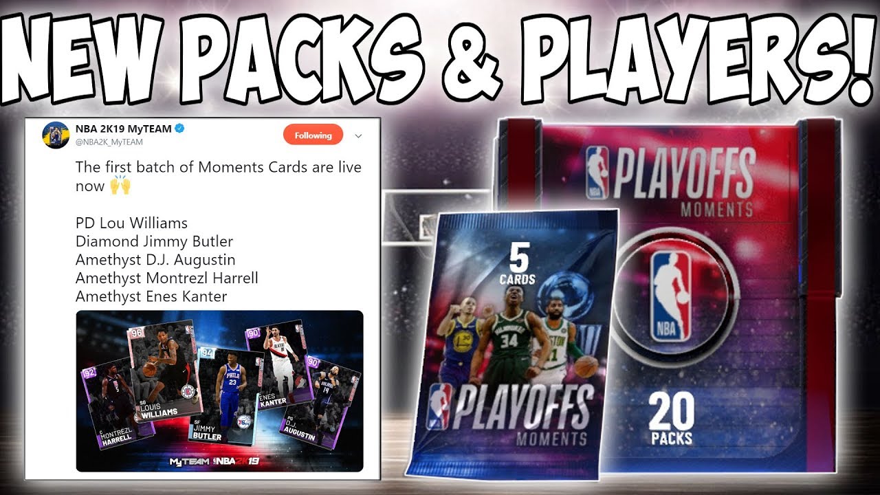 NEW PLAYOFF MOMENTS PACKS! NEW PLAYOFF MOMENTS PLAYERS! | NBA2K19 |