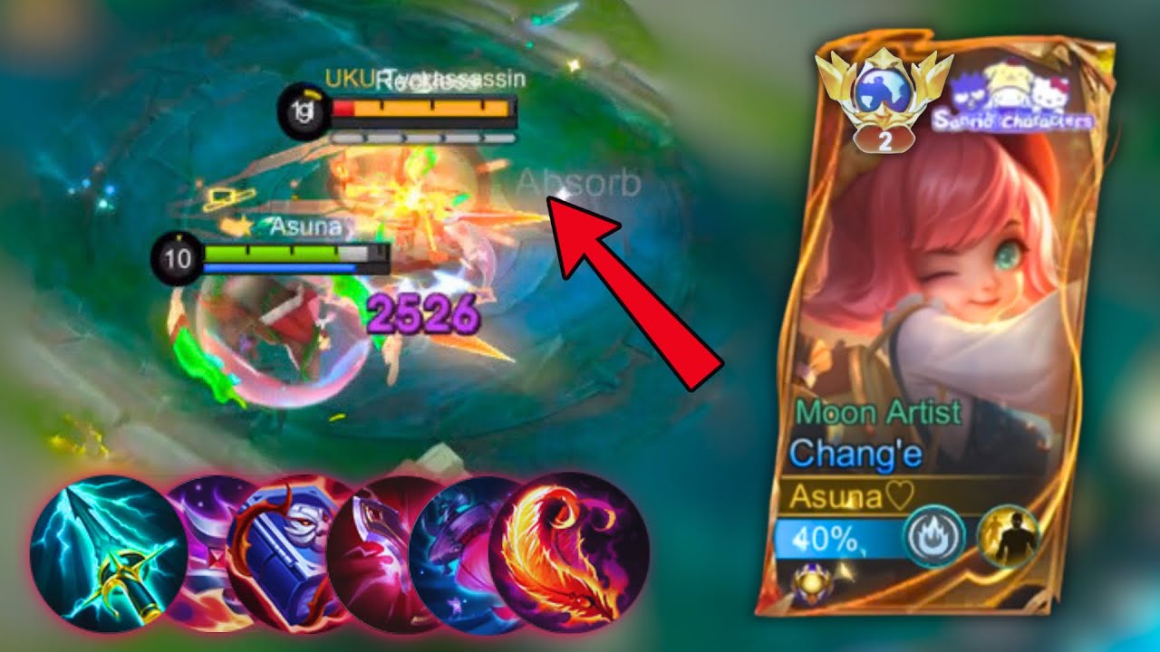 CHANG'E SANRIO SKIN GAMEPLAY 2025 😍| MOON ARTIS CHANG'E MOBILE LEGENDS