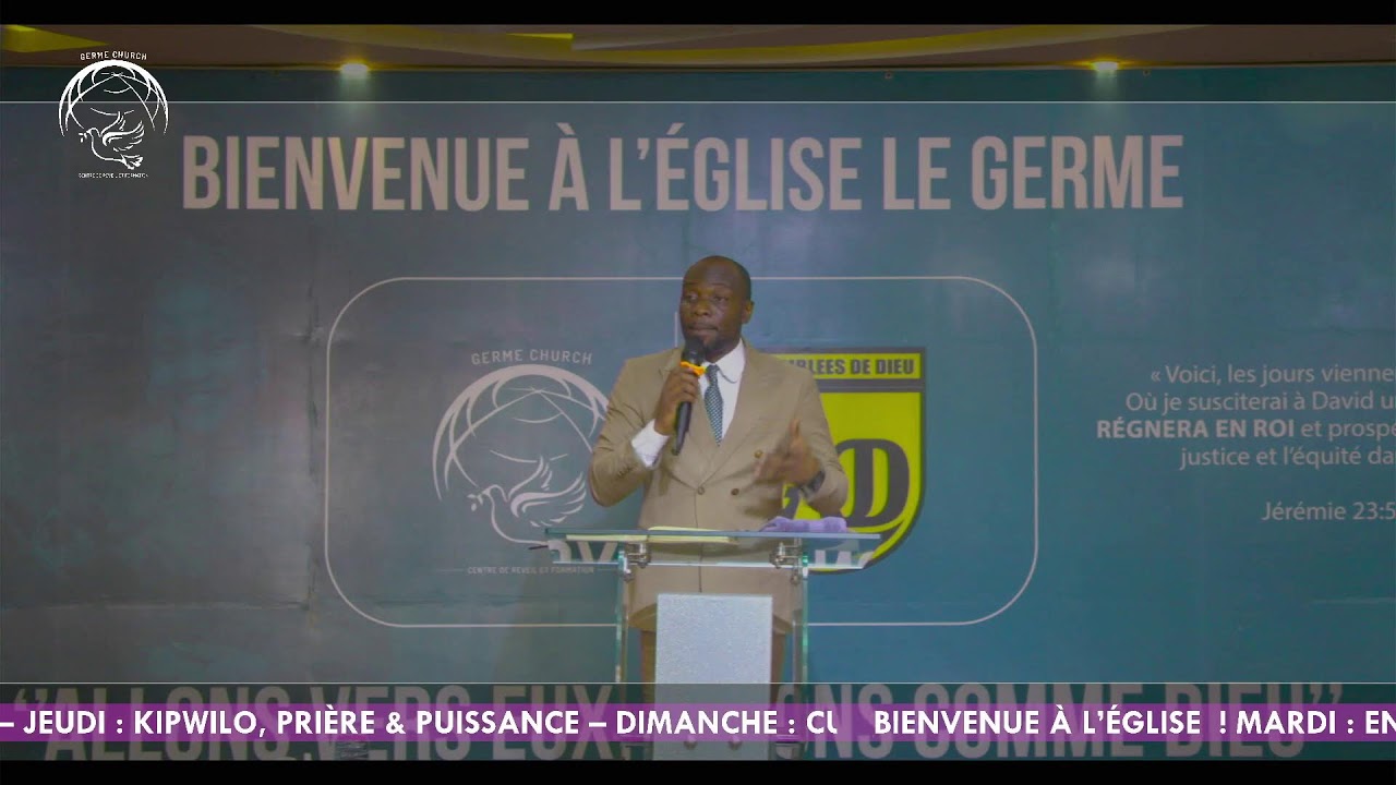 Diffusion en direct de Apotre Hugues Lubaya