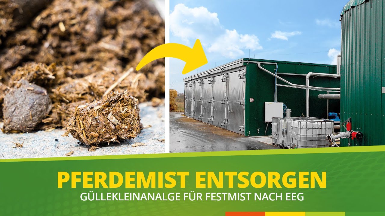 Pferdemist entsorgen in der Biogasanlage