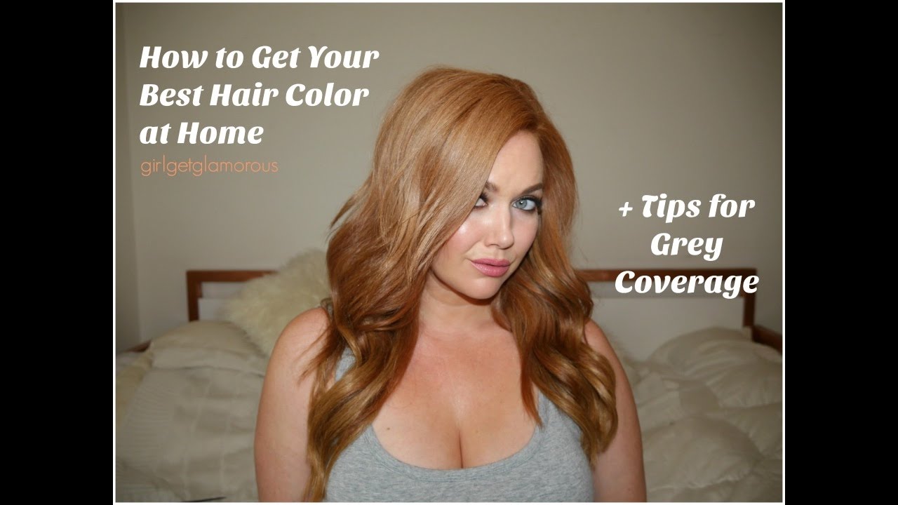 How To Get Your Best At Home Hair Color | My Strawberry Blonde Formula +  Grey Coverage Tips