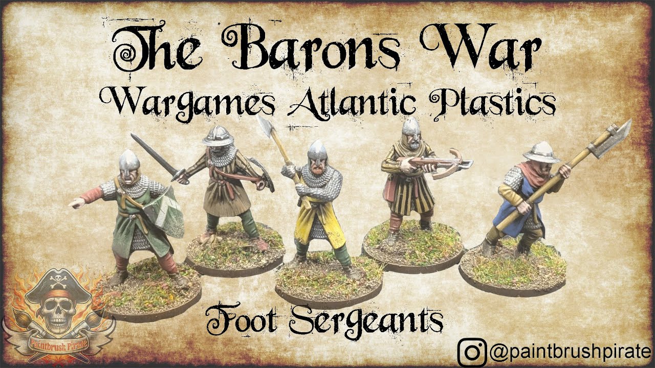 Wargames Atlantic - Age of Chivalry/Barons' War - Painting Guide - Sergeants