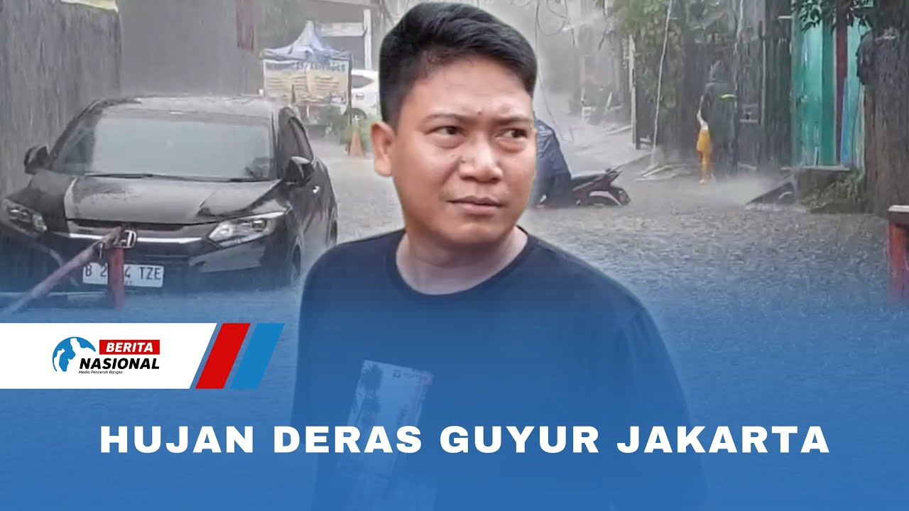 Hujan Deras Guyur Jakarta