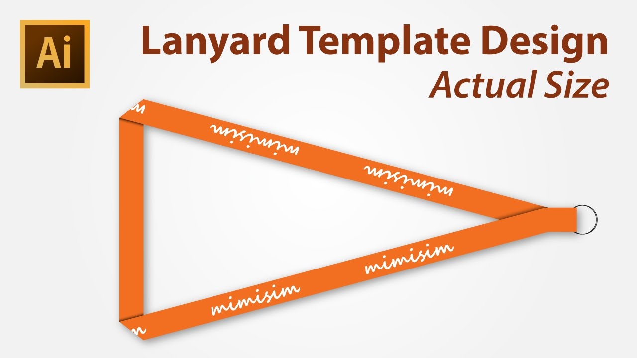 Lanyard Template Design using Adobe Illustrator