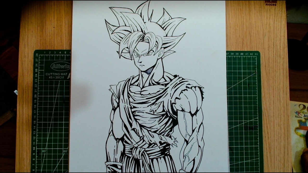 Como Desenhar Goku Instinto Superior - Muito Fácil