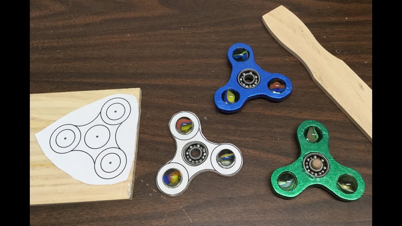 360° Video: DIY $2 or less wooden marble fidget, hand spinner
