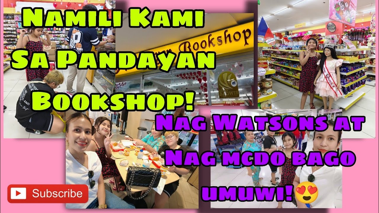 Namili Kami Sa Pandayan Bookshop| Nag Watsons| Nag Mcdo Bago Umuwi😍