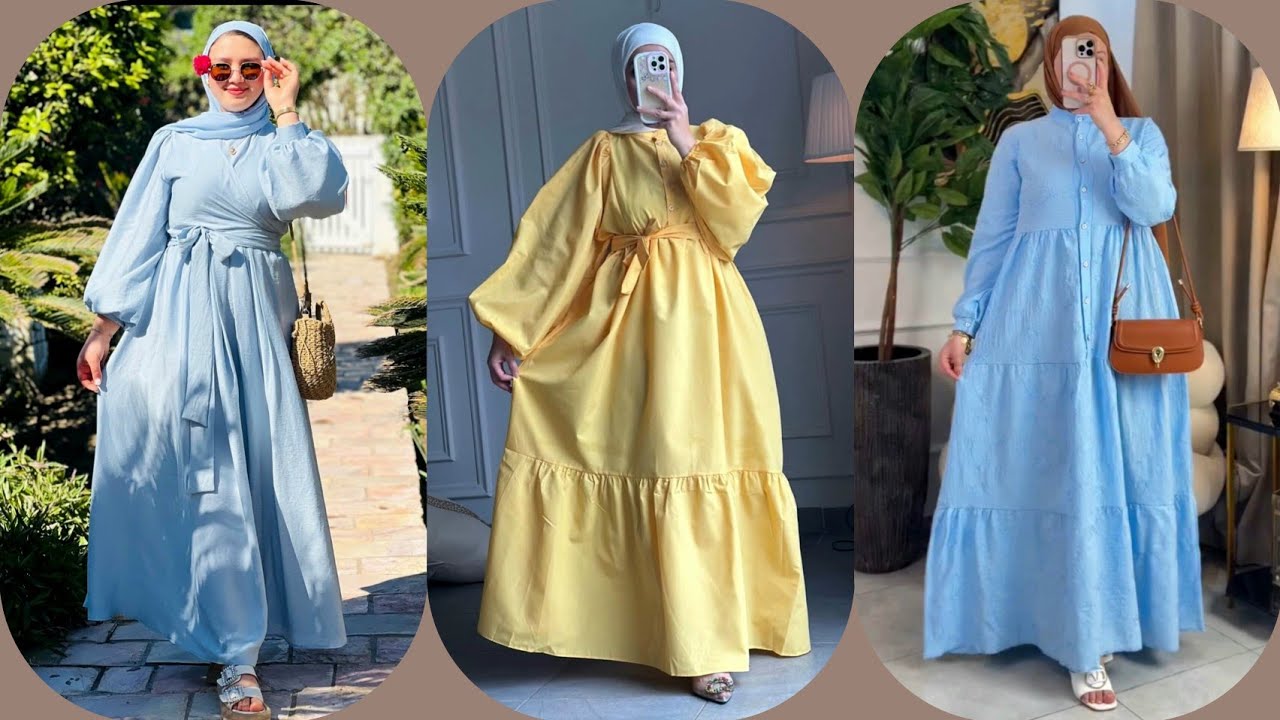 فساتين العيد 2025 💛✨اجدد واشيك موديلات حجابات ربيعية صيفية لسنة 2025🩷🎀 new dress 2025