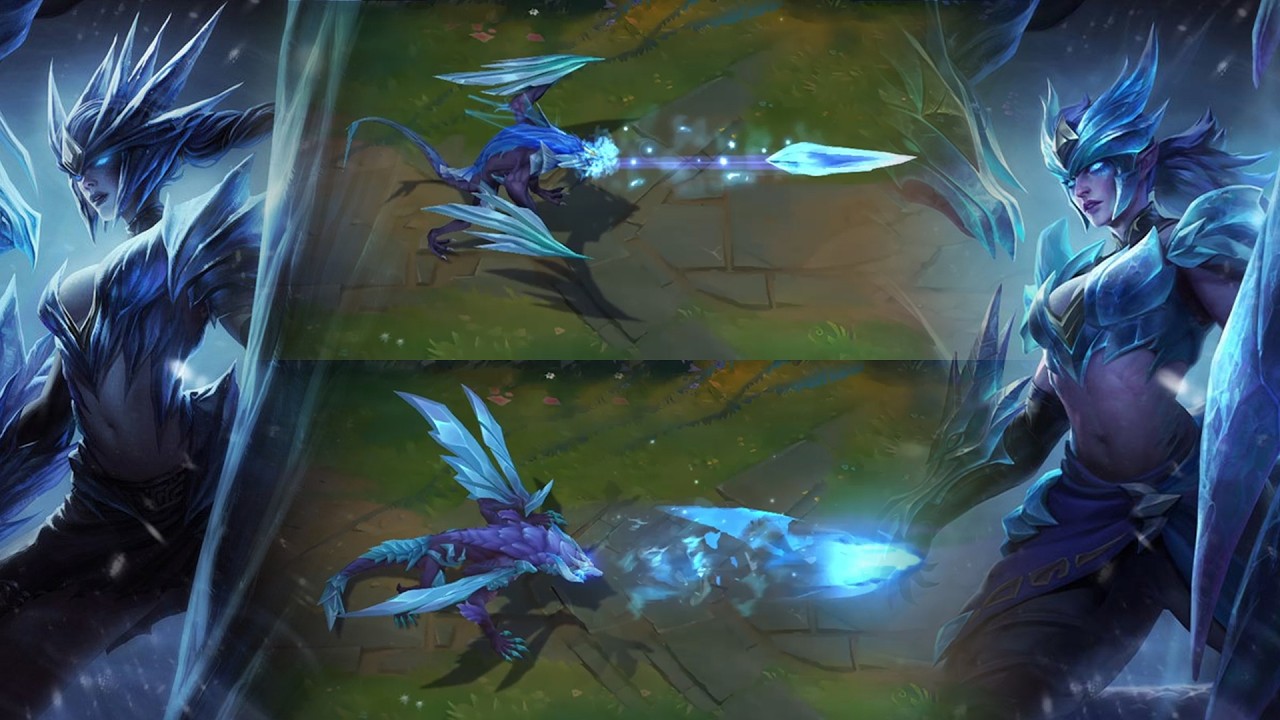 【COMPARISON】Ice Drake Shyvana Before vs After Rework || League of Legends: PBE