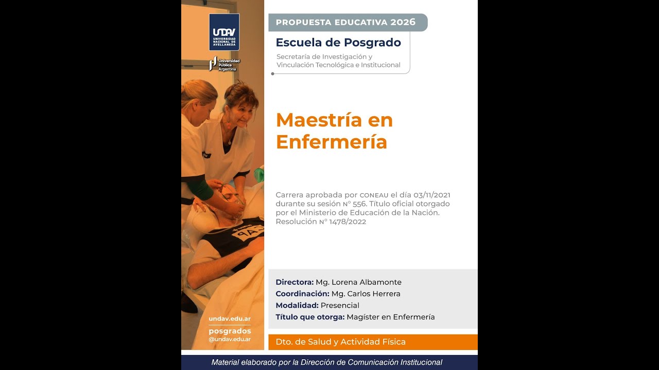 Charla informativa Dic 2025 Maestría en Enfermería.