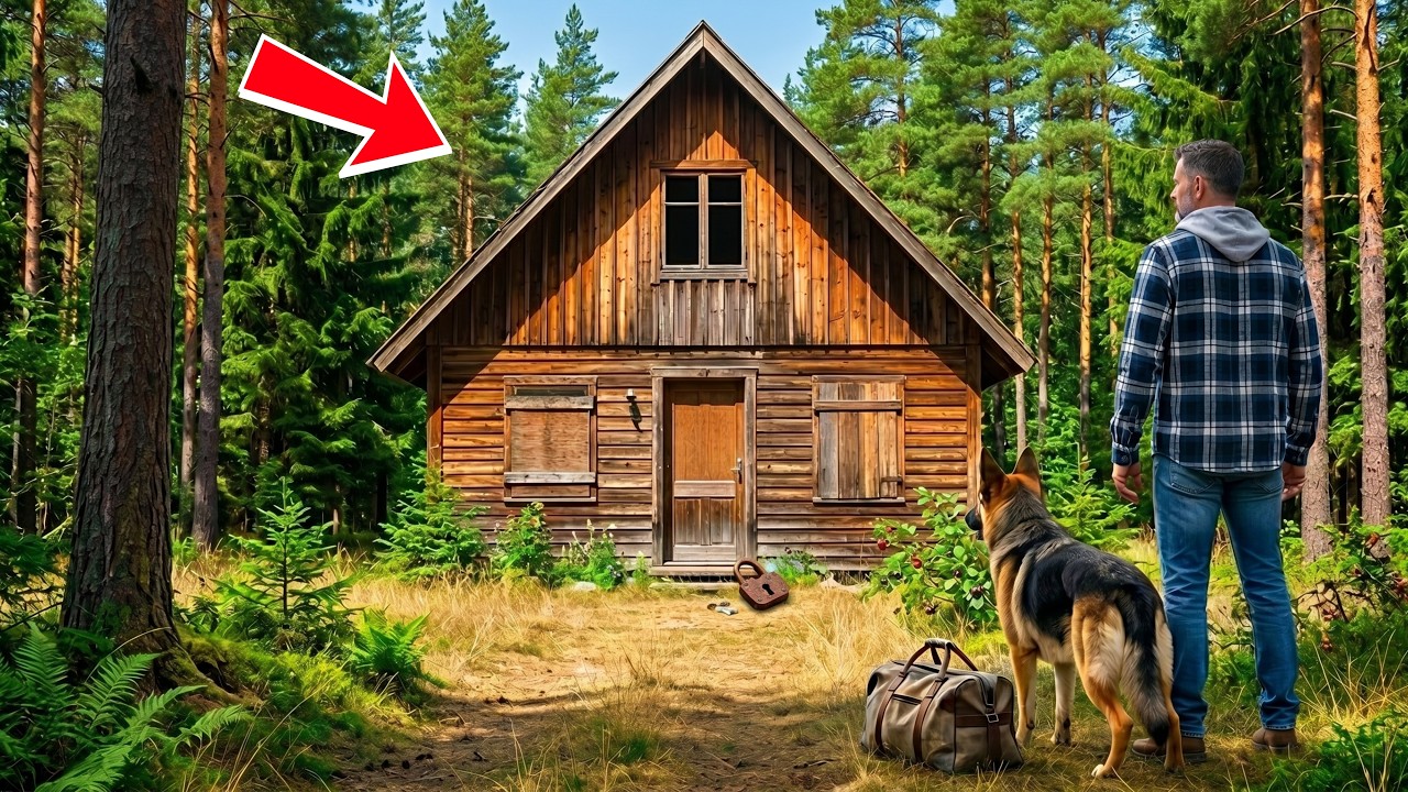 Homeless Veteran Opens Grandma’s Cabin Locked for 25 Years — His German Shepherd Discovered Somethin