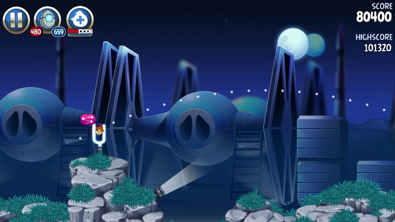 Angry Birds Star Wars II Rebels Bird Side Full with Chopper, The Inquisitor And Vizago Droid