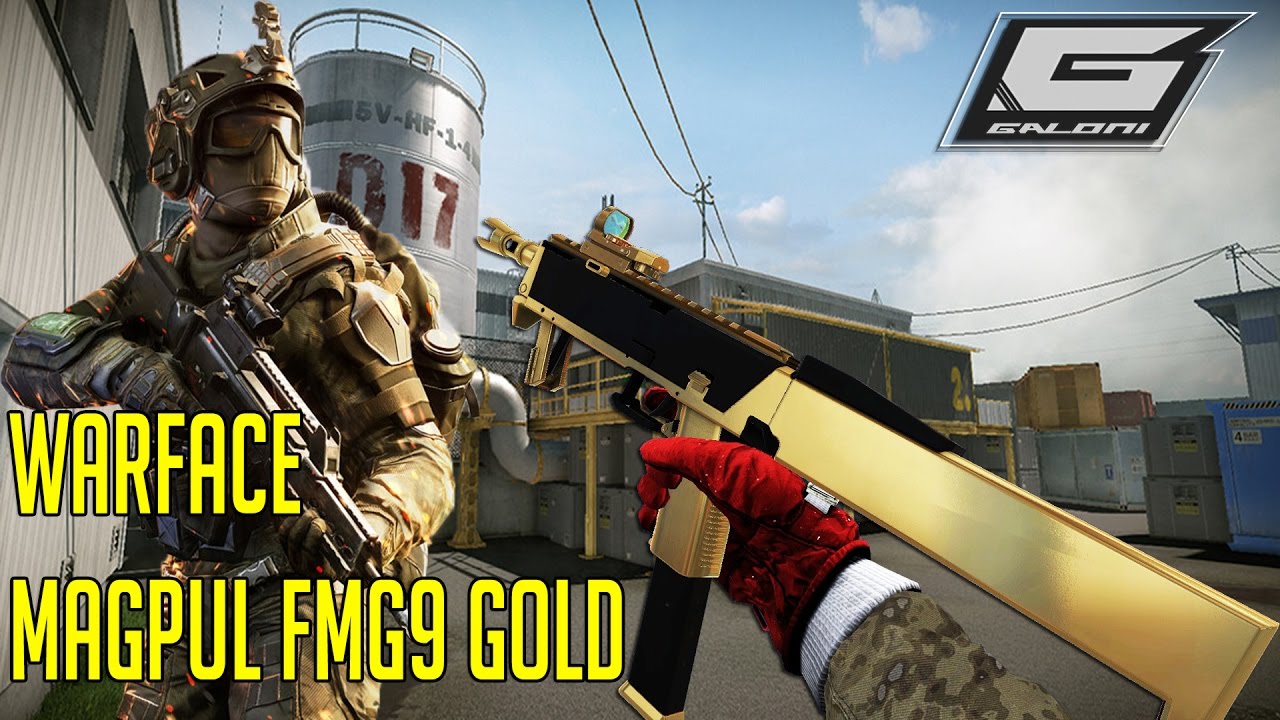 WARFACE - GOLD MAGPUL FMG 9 / D17 WE ALMOST LOST