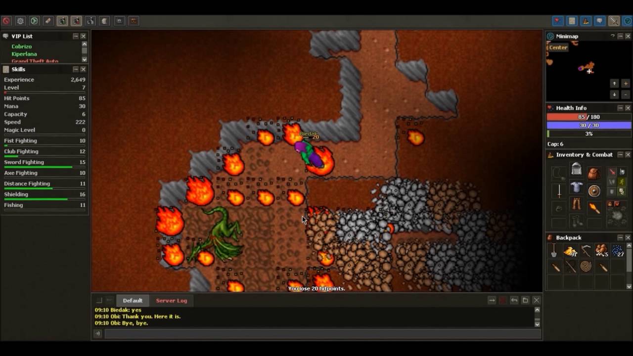 Zagrajmy w Tibie! (Medivia 7.4) #5 Dragon Corpse Qest / Full EQ