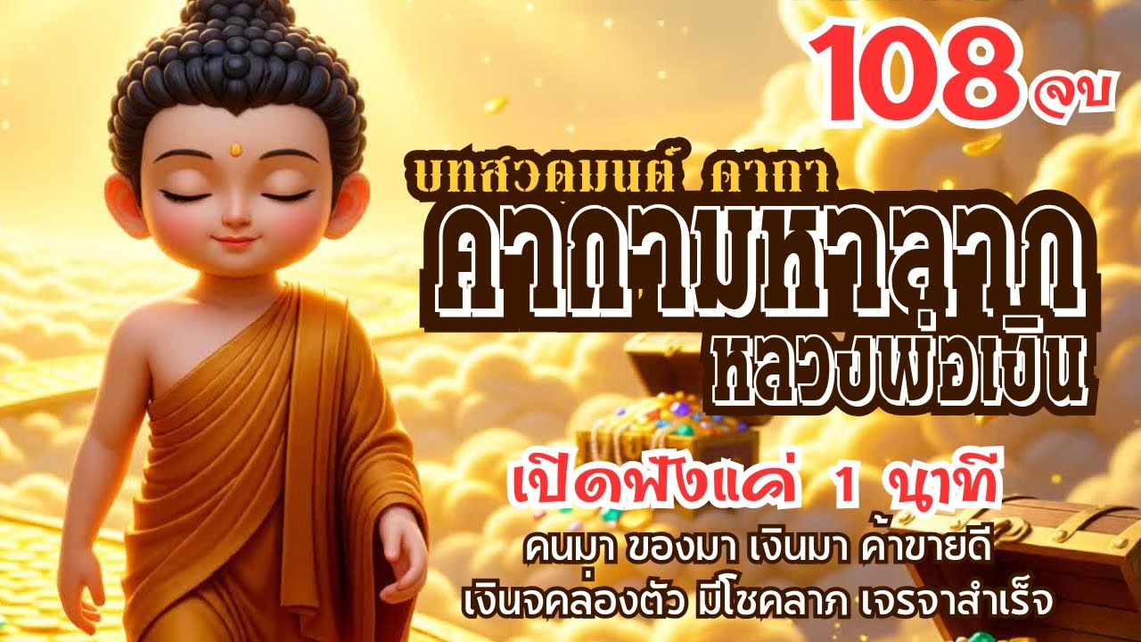 🌸เพลงสวดมนต์คาถา: มหาลาภ(หลวงพ่อเงิน) | 💦เพราะการส่งต่อ ธรรมะ ชนะการให้ทั้งปวง💦