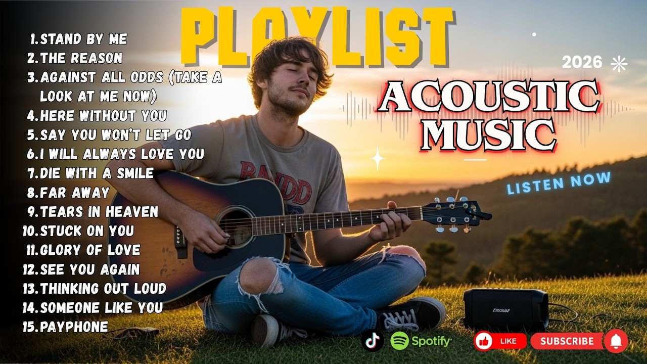 Acoustic Study Music 🎸 Soft Relaxing Guitar 2026
