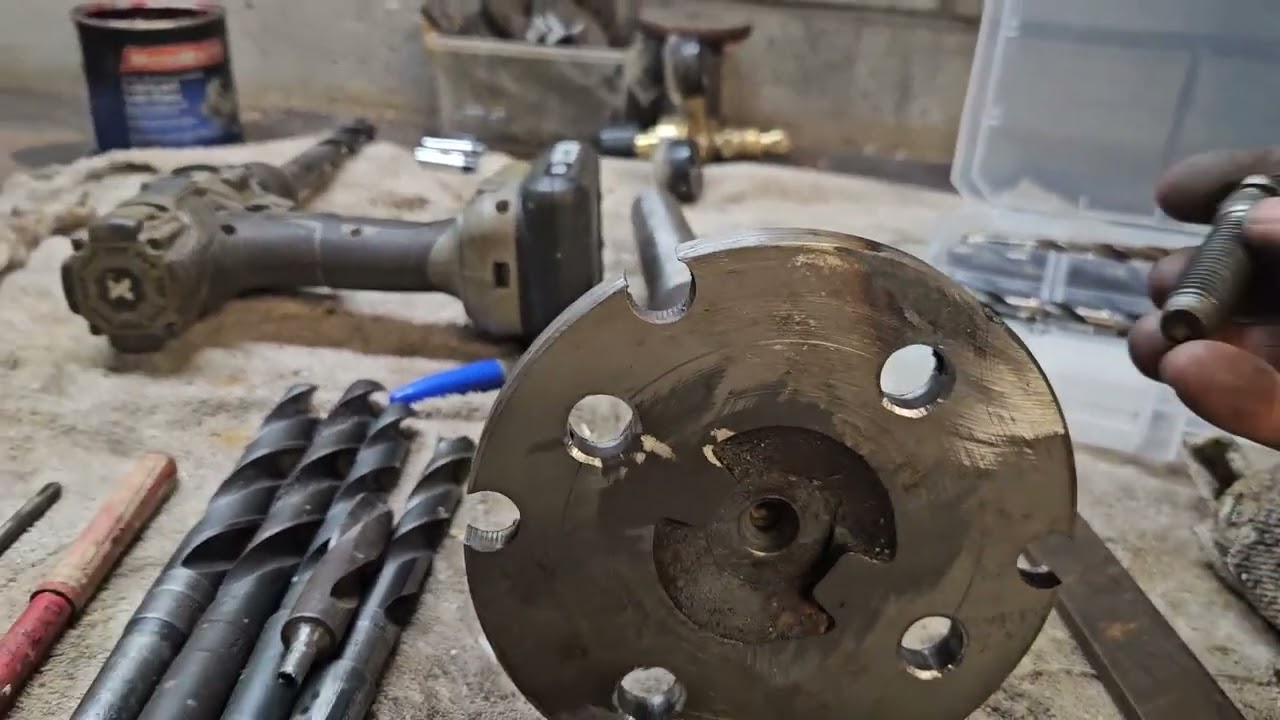 Argo Rebuild Episode 10  machining an axle and drive chain layout.