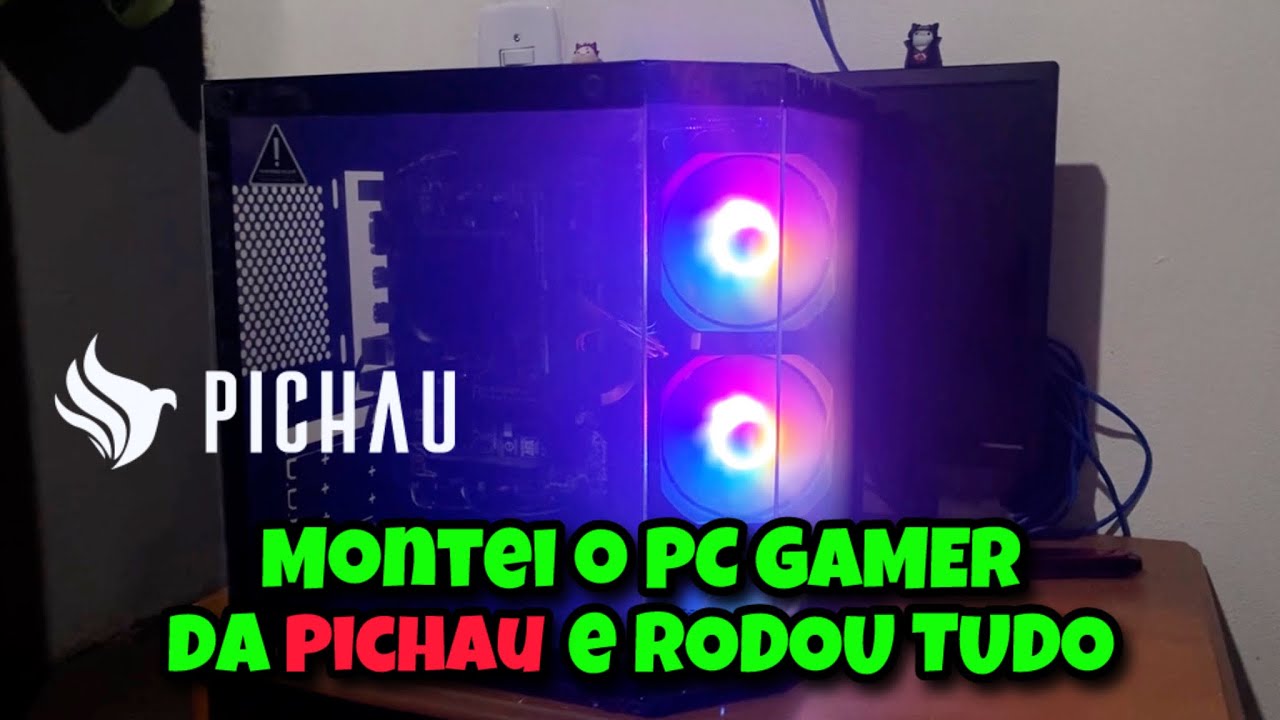 Montei o PC GAMER MAIS BARATO da PICHAU e RODOU TUDO