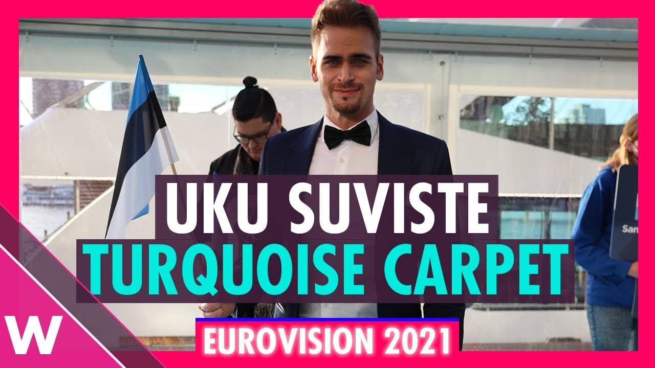 Uku Suviste (Estonia) @ Eurovision 2021 Turquoise Carpet Opening Ceremony | Interview