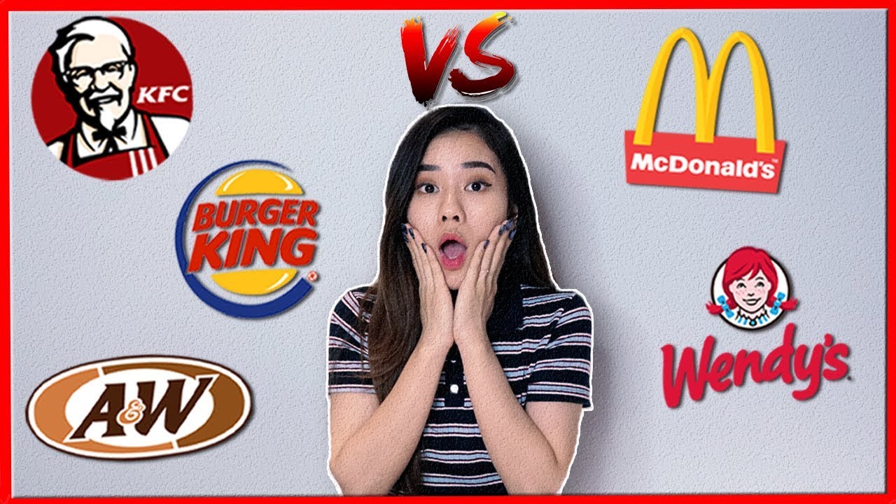 KFC vs MCD vs AW vs BK vs Wendys! Mana Yang Paling Enak ?!