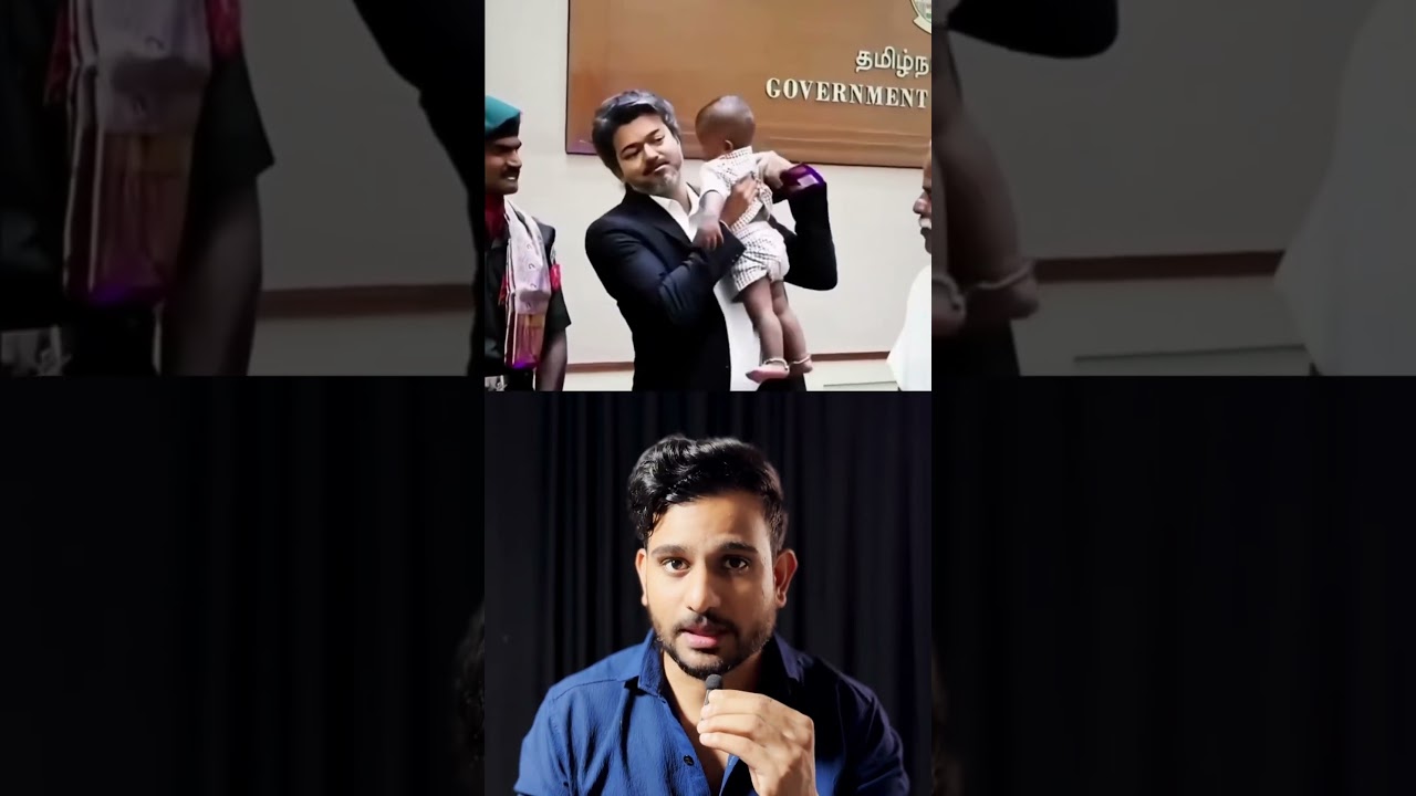 Baby on CM Thalapathy Vijay's Chair 🫡❤️ #india #tamilnadu #thalapathyvijay #vijaysethupathy #viral