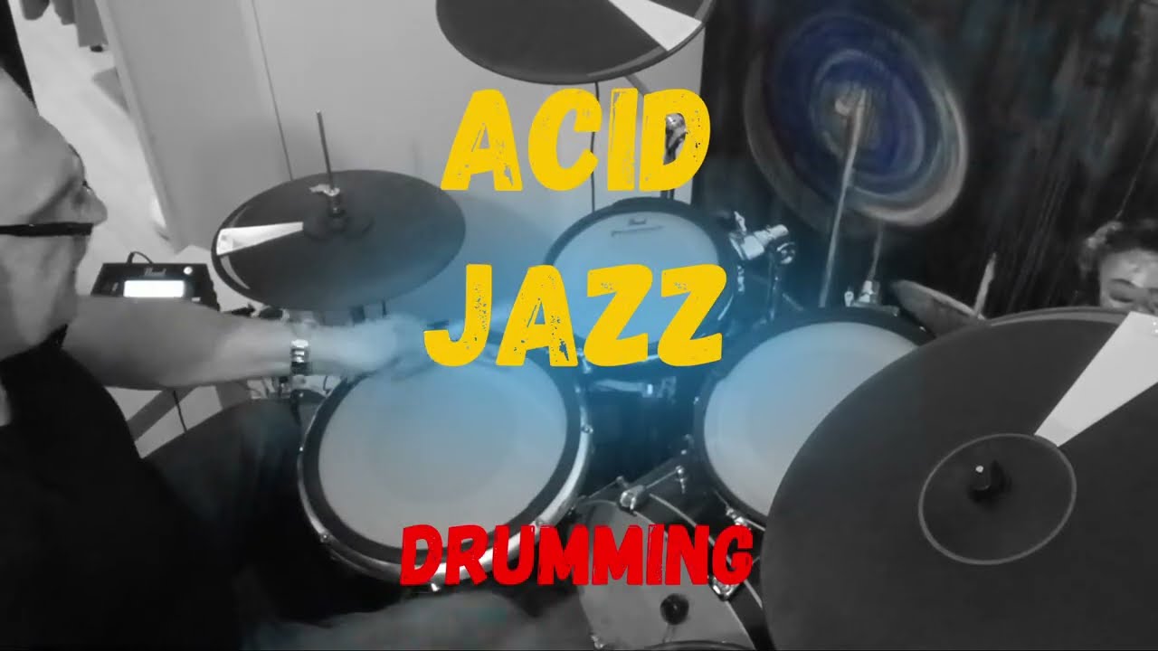 Acid Jazz Nujazz Drumming 115 BPM | Drum Cam Jam