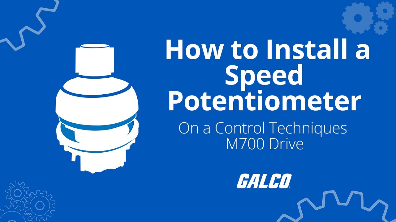 How to install a Speed Potentiometer Operator on a Control Techniques M700 AC Drive | Galco