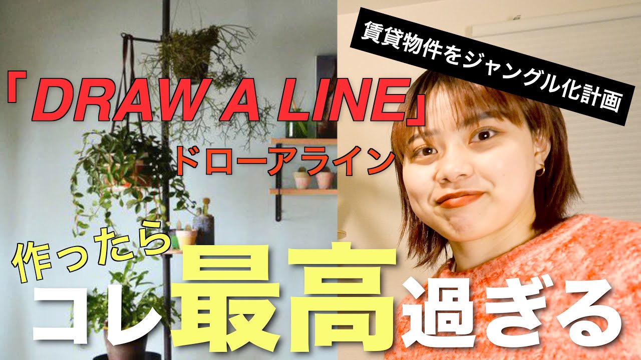 【DRAW A LINE】ドローアラインでお部屋をジャングル化