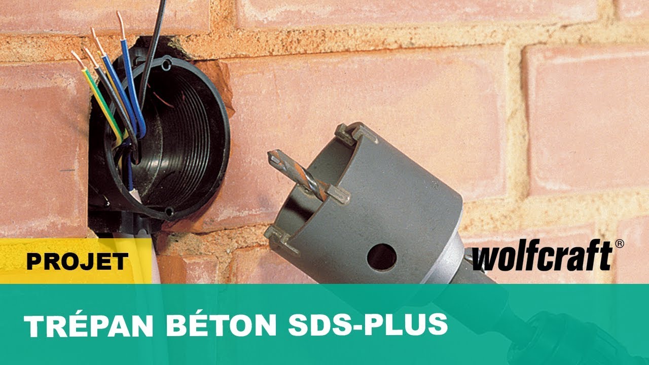 Comment percer du béton, de la brique ou de la pierre  - Trépan Béton SDS Plus | wolfcraft