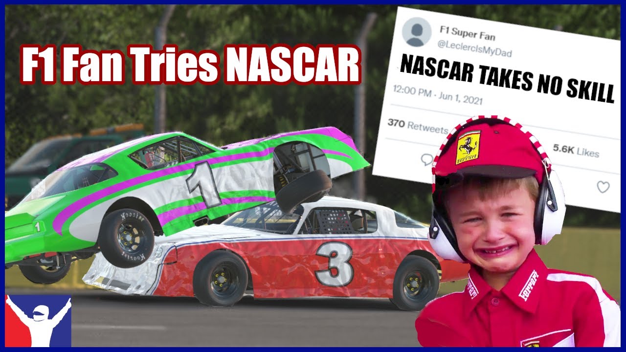 F1 Fan Tries Iracing NASCAR For the First Time