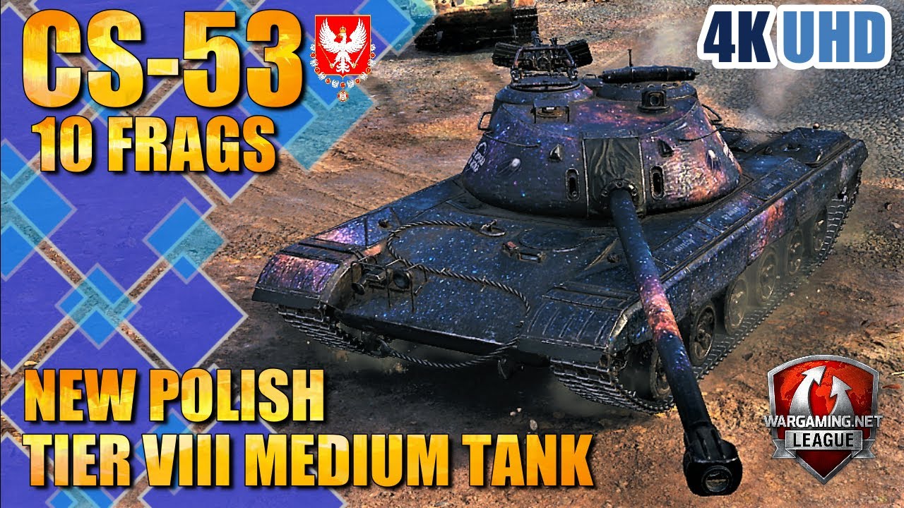 WoT CS-53 Gameplay 4k &diams; New Tier VIII Medium Tank Review (2020)