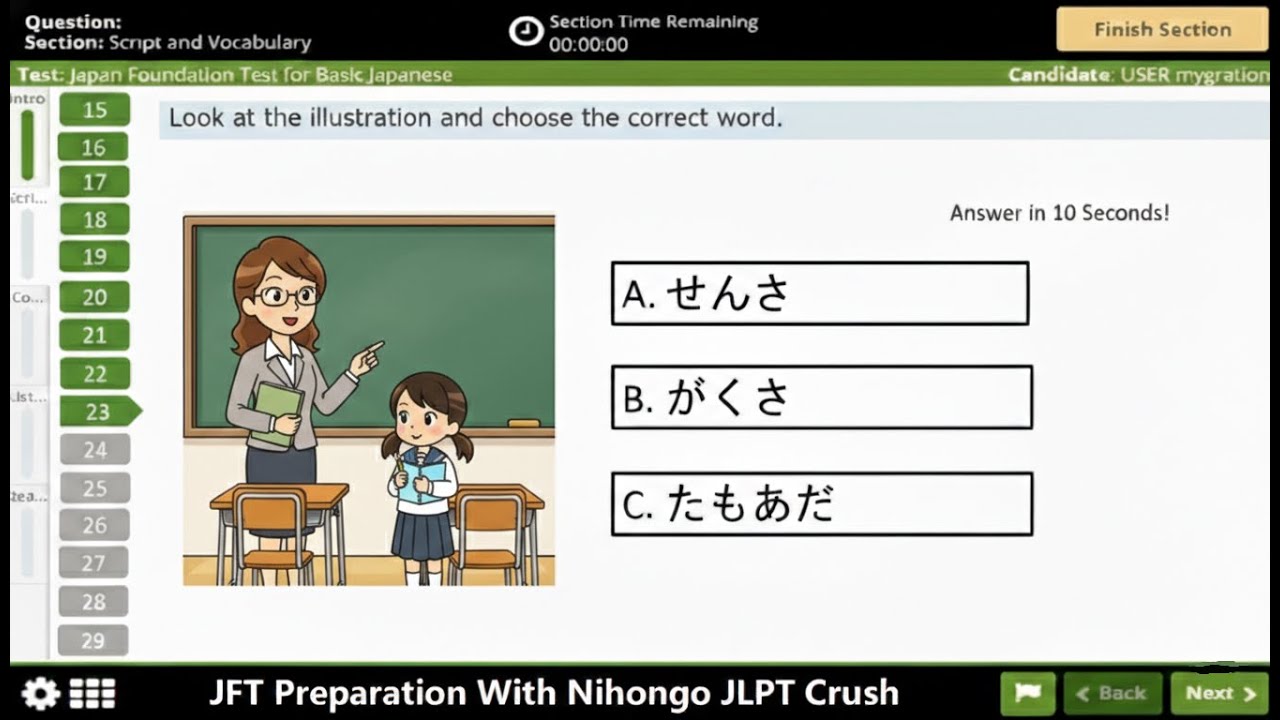JFT Basic A2 Listening Sample Test with Answers | JFT Listening Practice